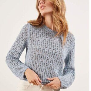 Reformation Rose sweater - baby blue - Linen - Size XS
